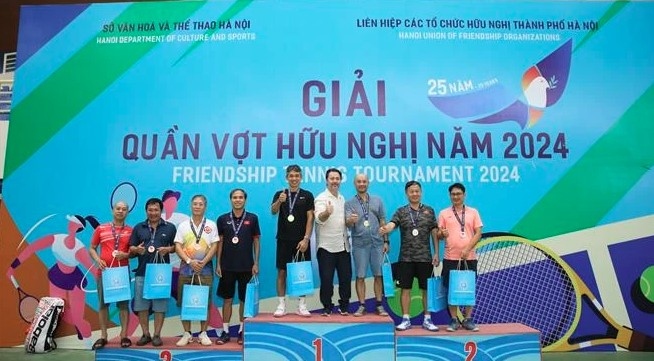 Winners at the Friendship Tennis Tournament 2024.
