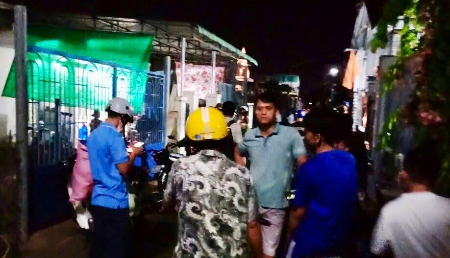 Hiện trường nhà em N. tối 21/9. (Ảnh: Công an phường Mỹ Bình)