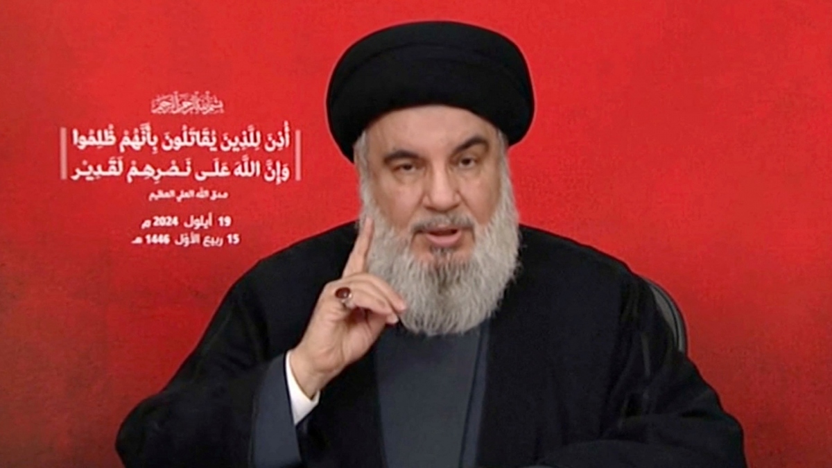 Thủ lĩnh Lực lượng Hezbollah Hassan Nasrallah. (Ảnh: Reuters)