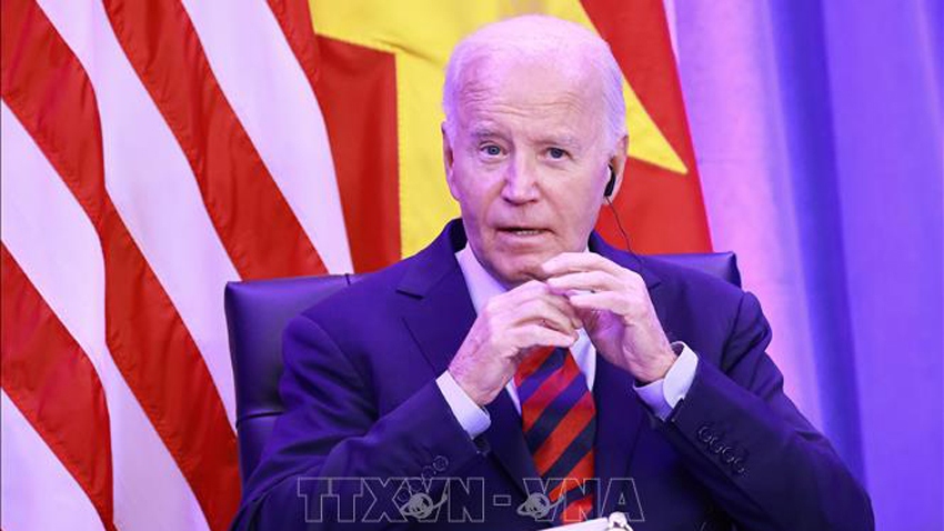 Tổng thống Hoa Kỳ Joe Biden phát biểu - Ảnh: TTXVN