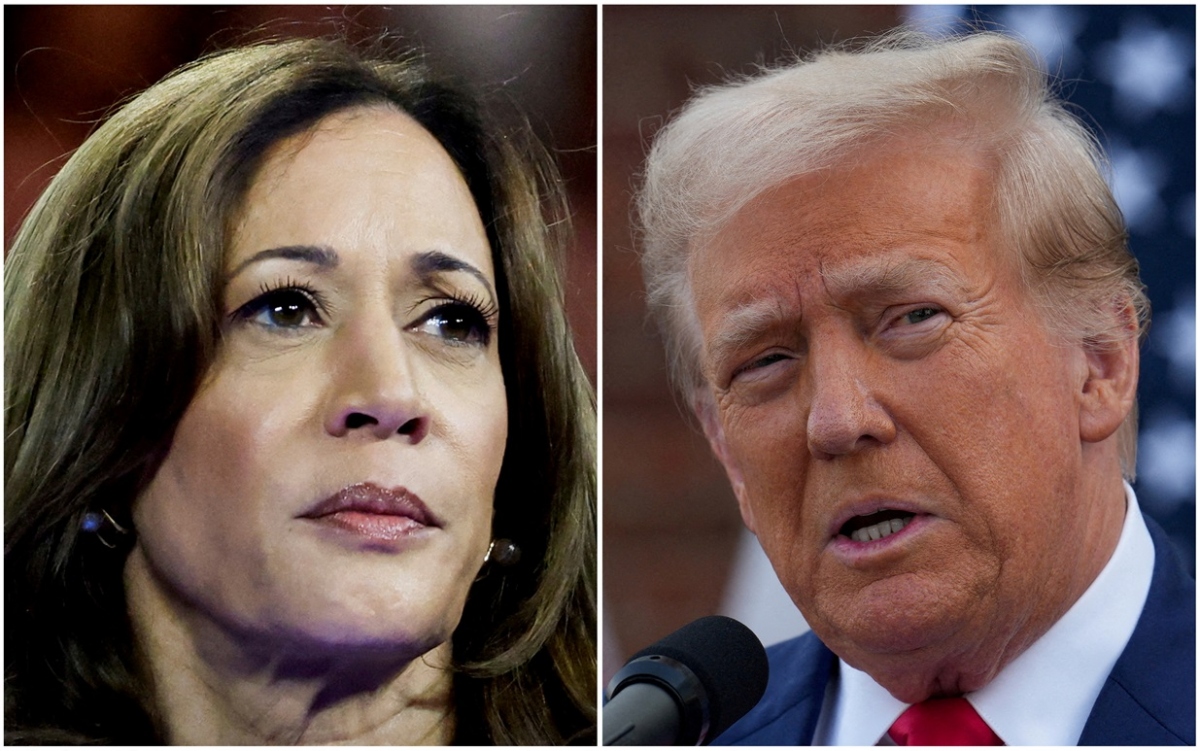 Bà Kamala Harris và ông Donald Trump. Ảnh: Reuters