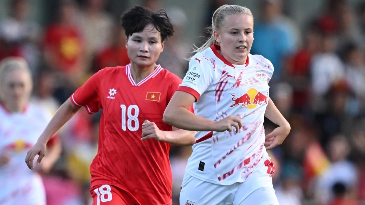 ĐT nữ Việt Nam thua CLB Leipzig (Đức) 0-2. (Ảnh: CLB Leipzig). 