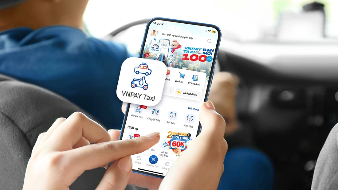 Khách hàng có thể dễ dàng đặt xe qua các ứng dụng ngân hàng và ví VNPAY