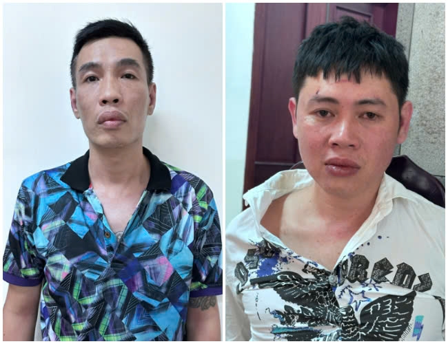 2 đối tượng cầm đầu ổ nhóm cho vay lãi nặng trong giao dịch dân sự trên phạm vi toàn quốc Ngô Quang Duy và Vũ Văn Sơn