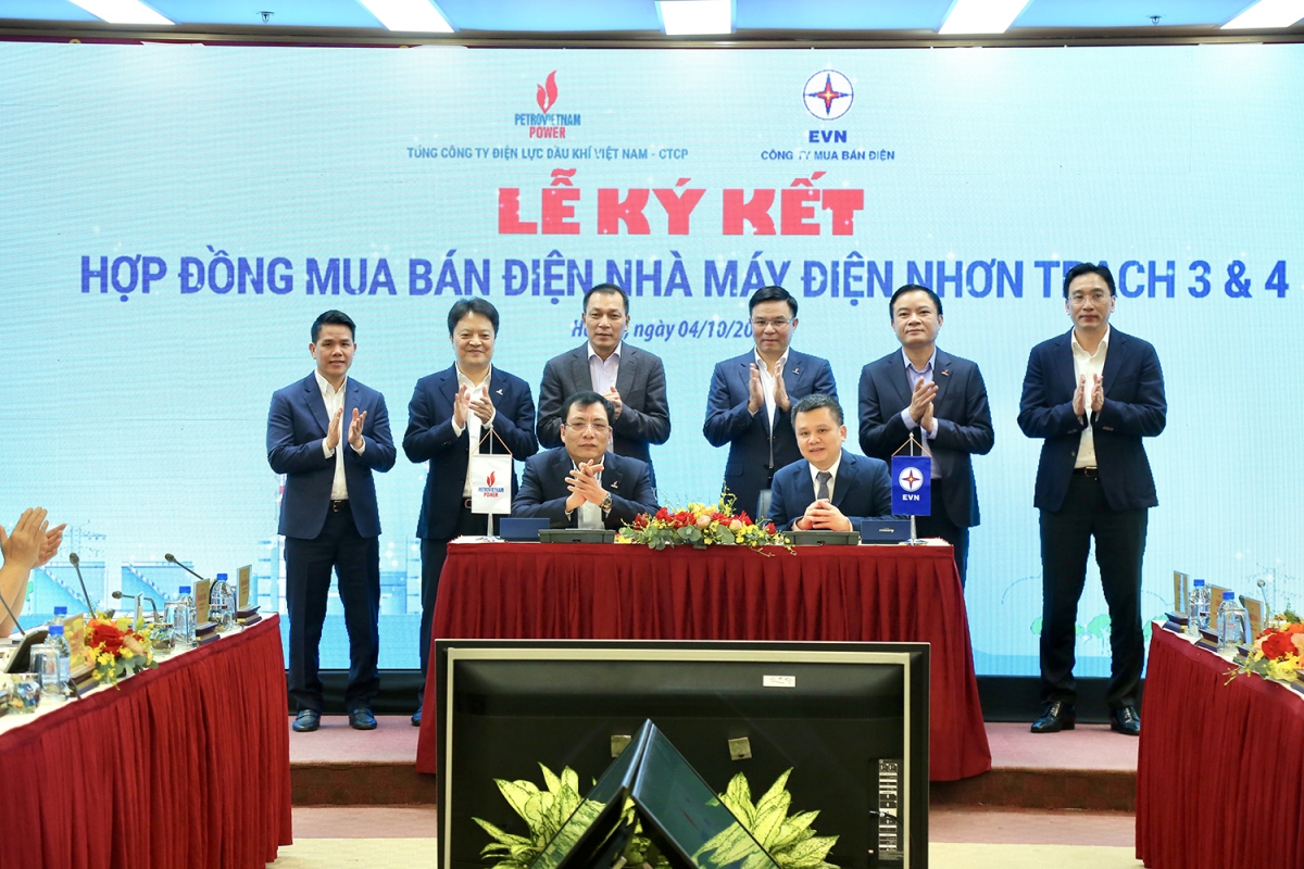 Ký kết PPA dự án Nhà máy điện Nhơn Trạch 3&amp;4 giữa PV Power và EVNEPTC