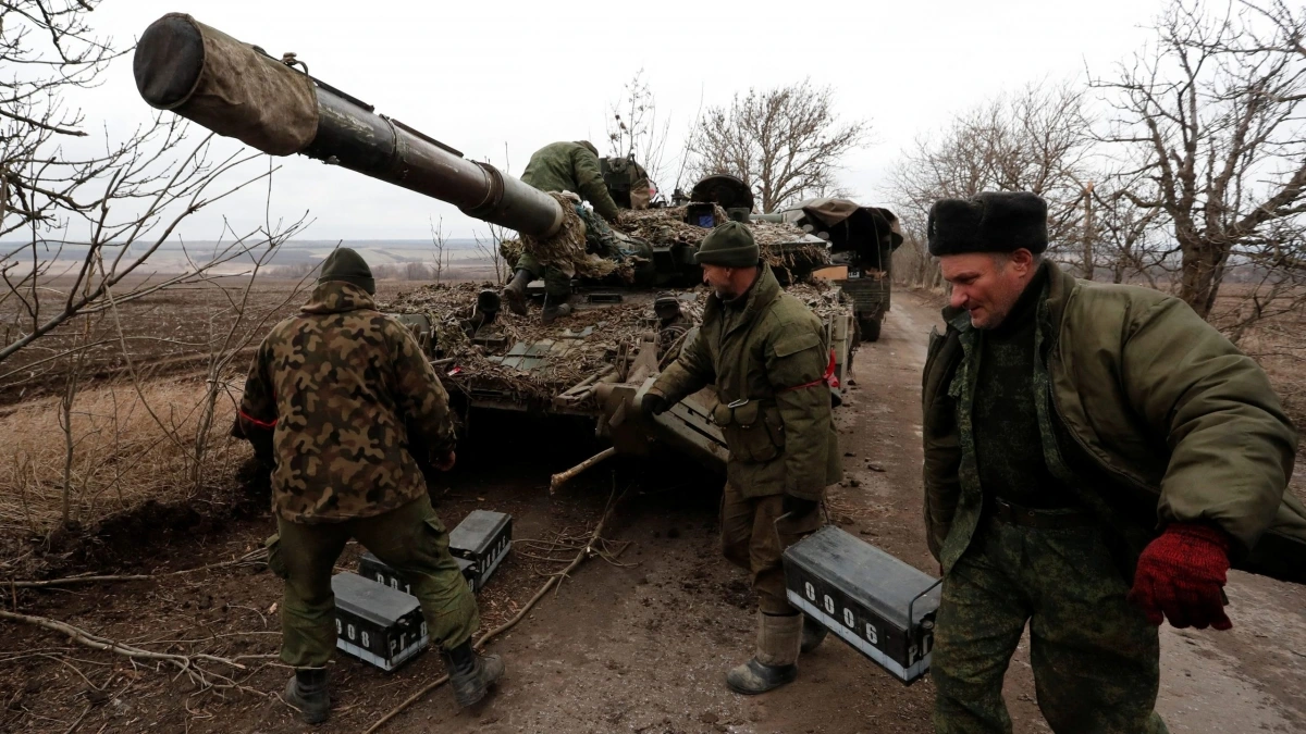 Quân nhân Ukraine trên chiến trường. Ảnh: Getty