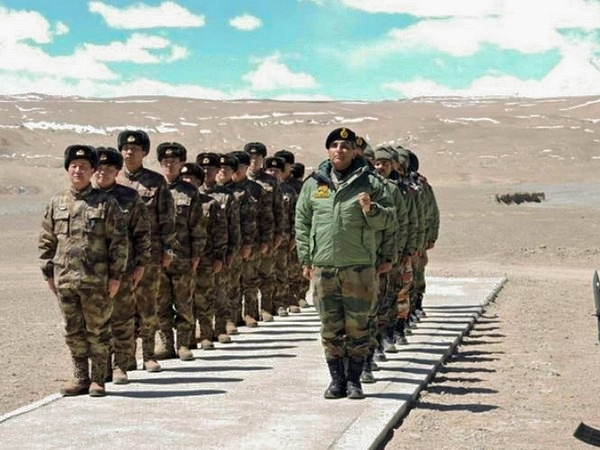 Một đơn vị thuộc Lục quân Ấn Độ đóng tại Leh, vùng lãnh thổ liên bang Ladakh gần các khu vực tranh chấp dọc đường LAC với Trung Quốc. (Ảnh: ANI)