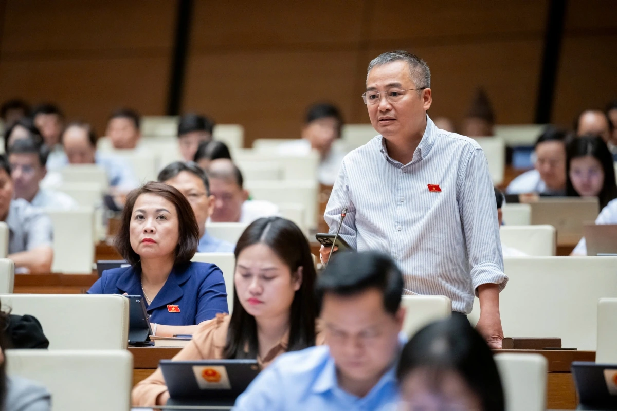 Đại biểu Nguyễn Lân Hiếu, đoàn Bình Định