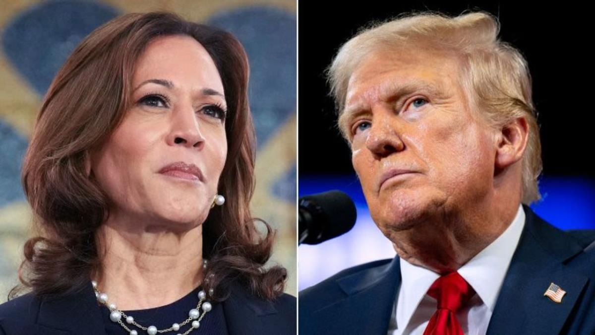 Bà Kamala Harris (trái) và ông Donald Trump (phải). Ảnh: CNN