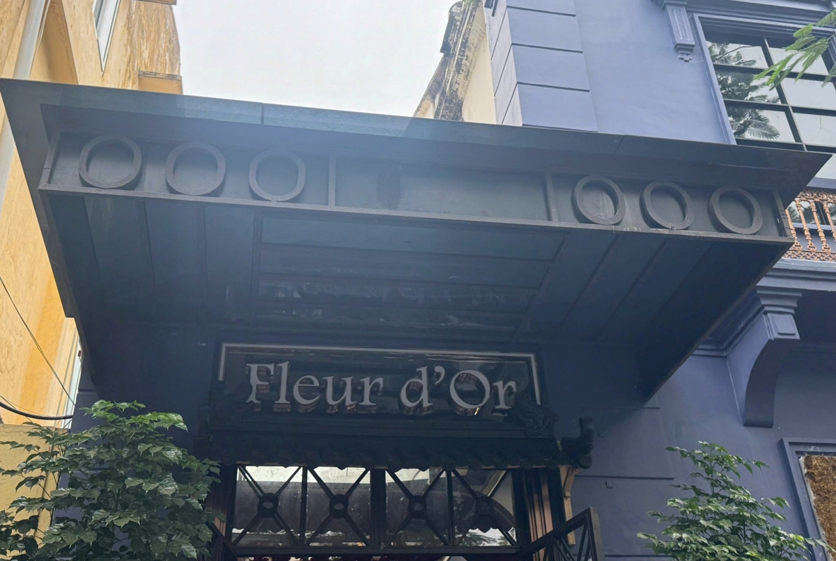 Quán Fleur d'Or, một trong ba cơ sở kinh doanh có điều kiện mà Công an TP Hải Phòng kiểm tra và phát hiện đối tượng sử dụng ma tuý. (Ảnh: Công an Hải Phòng)