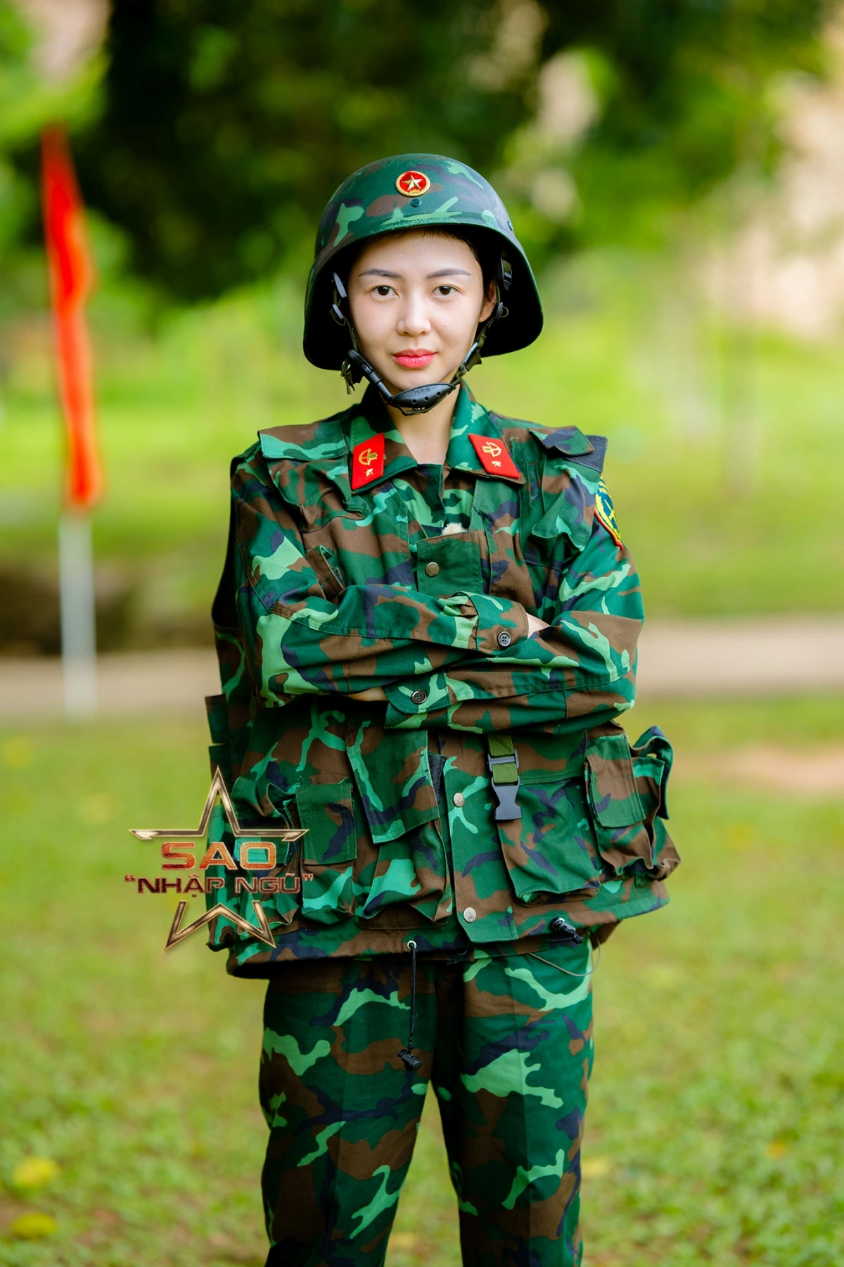 Liz Kim Cương được khán giả chú ý khi tham gia show thực tế Sao nhập ngũ với hình ảnh năng động, tươi mới. 