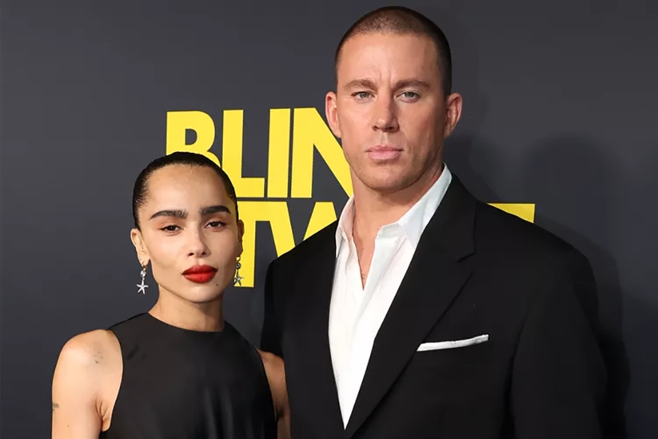 Zoe Kravitz và Channing Tatum tại buổi ra mắt phim Blink Twice ở Los Angeles ngày 8/8. Ảnh: Getty