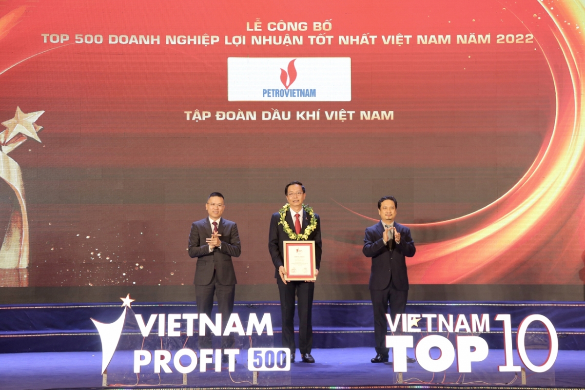 Petrovietnam 6 lần dẫn đầu Top 500 Doanh nghiệp lợi nhuận tốt nhất Việt Nam