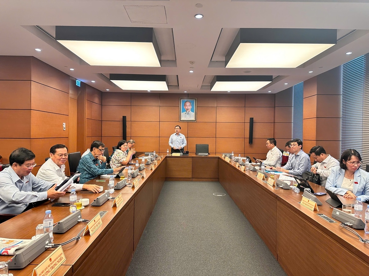 Các ĐBQH thảo luận tại tổ sáng 31/10