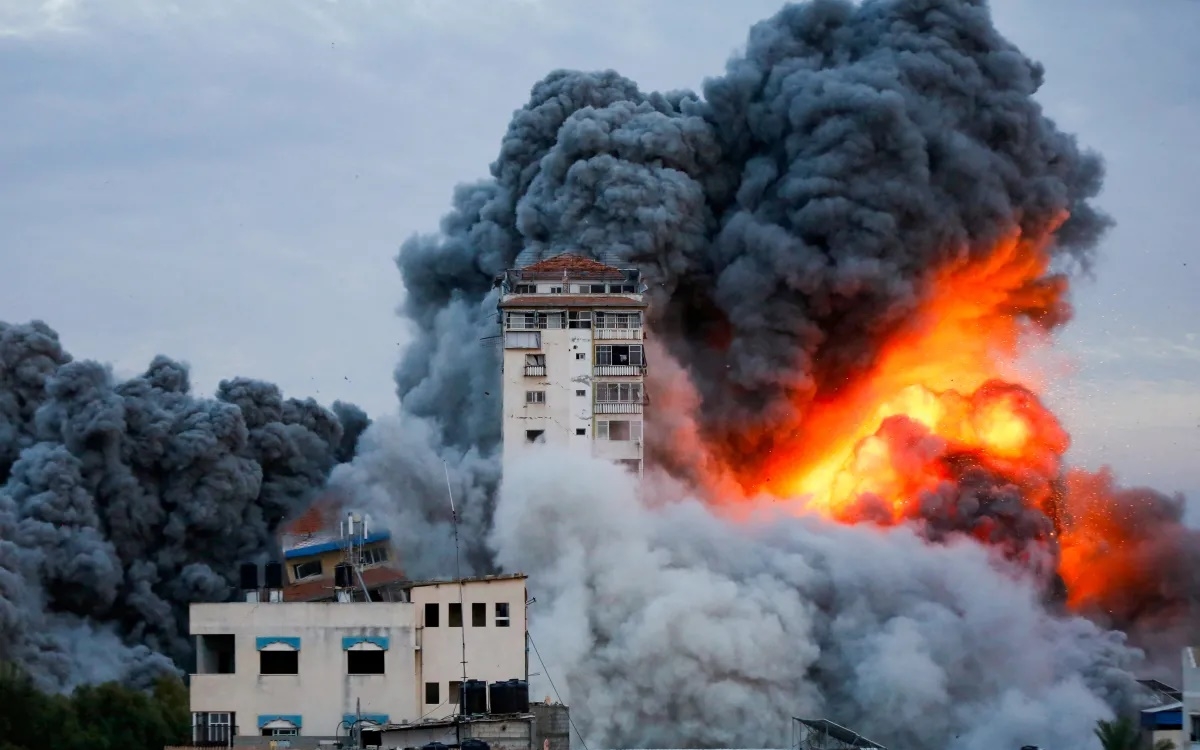Một vụ Israel không kích Gaza. Ảnh: Reuters.