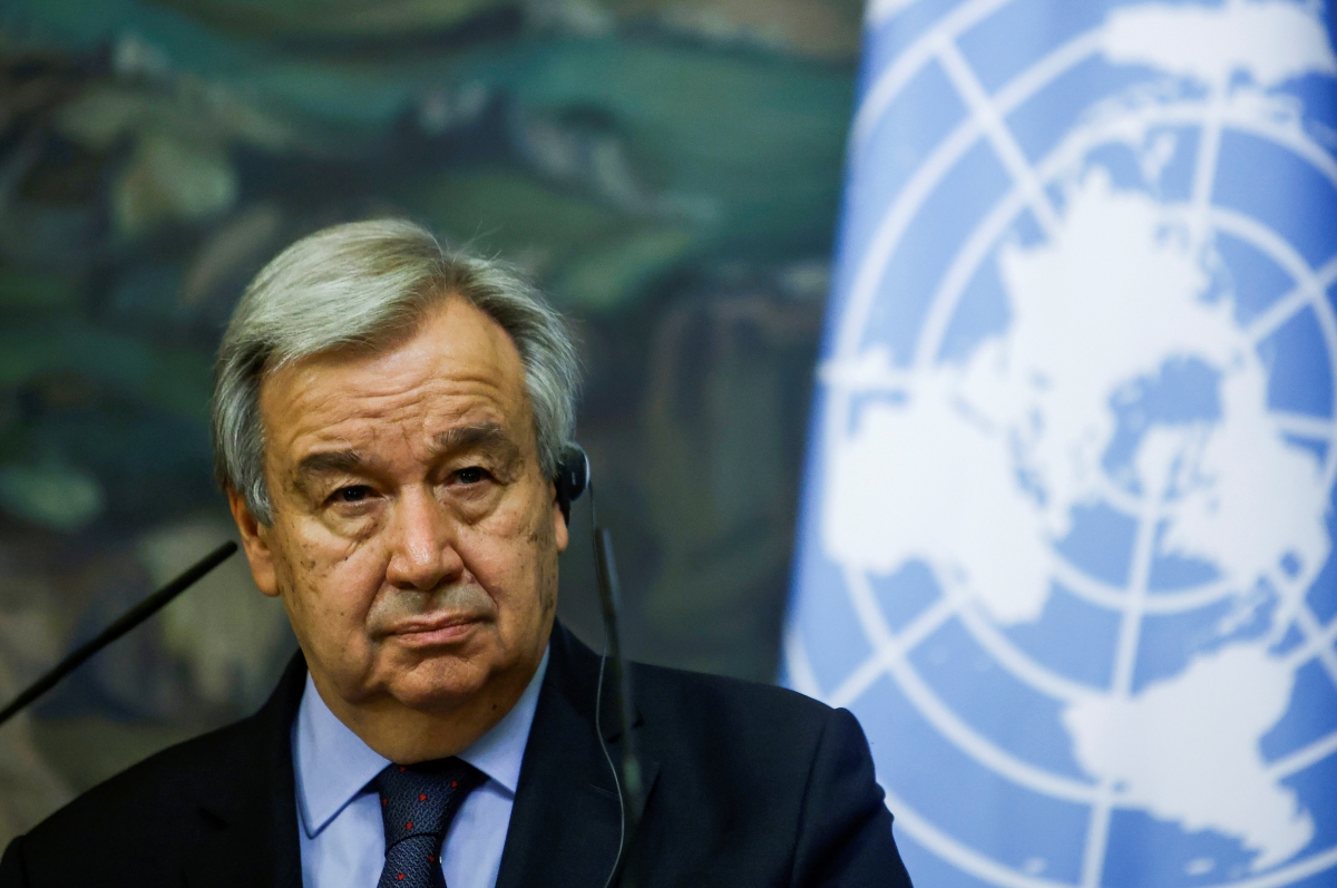 Tổng thư ký Liên hợp quốc Antonio Guterres. Ảnh: Reuters