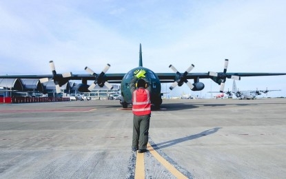 Máy bay vận tải tham gia Diễn tập "Doshin -Bayanihan 2024". Ảnh: PAF