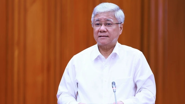 Ông Đỗ Văn Chiến-  Chủ tịch Ủy ban Trung ương Mặt trận Tổ quốc Việt Nam khóa IX. (Ảnh: Dương giang/TTXVN)
