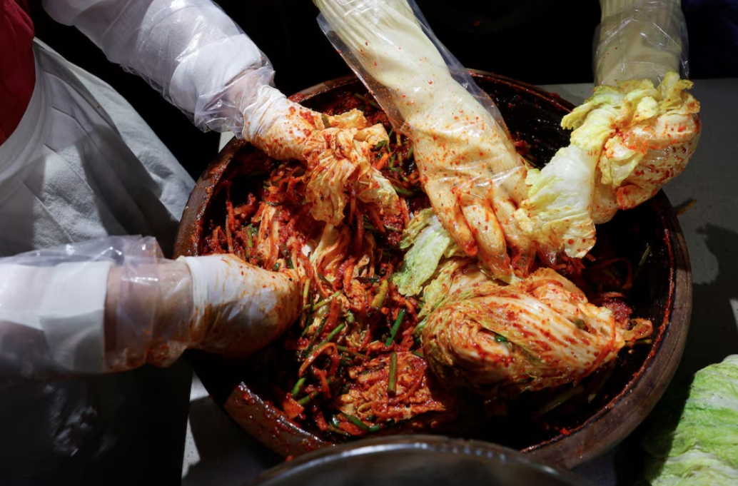 Kim chi Hàn Quốc. Ảnh: Reuters