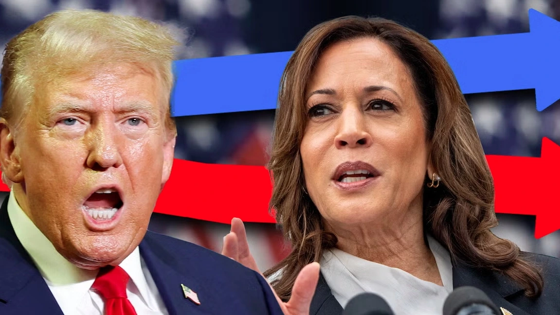 Ông Donald Trump (trái) và bà Kamala Harris (phải). Ảnh: The Independent