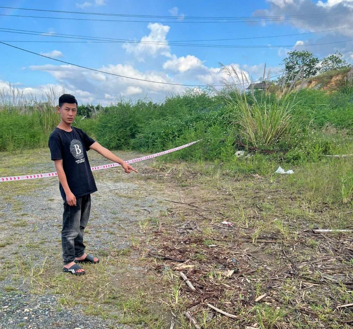 Thực nghiệm hiện trường vụ trộm dây cáp điện.