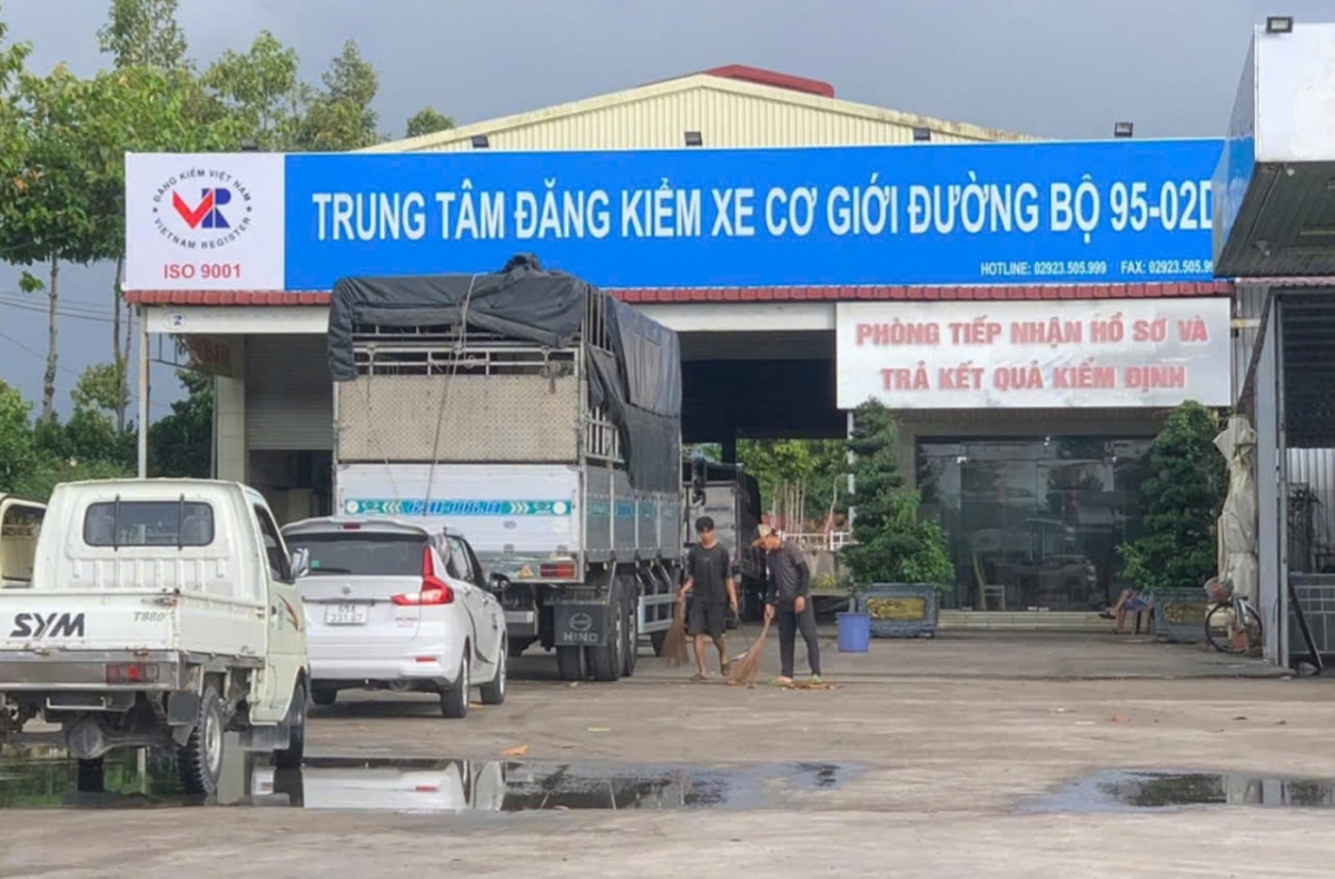 Trung tâm Đăng kiểm xe cơ giới đường bộ 95-02D - nơi bị can Quách Văn Thuấn từng làm Phó giám đốc