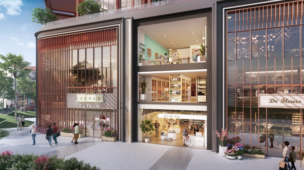 Sức sống sôi động tại quần thể semi-compound Sun Symphony Residence (Ảnh phối cảnh minh họa)