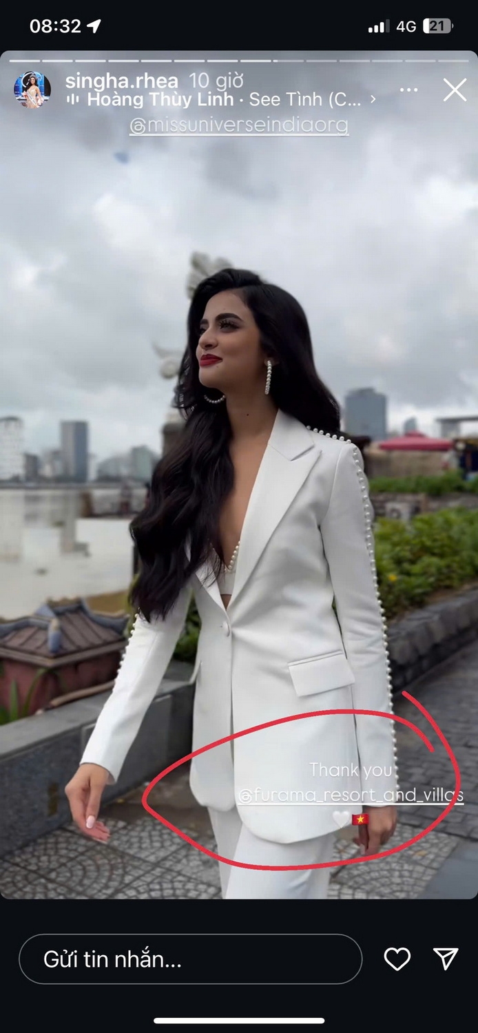 Hoa hậu Rhea Singha chia sẻ: “Đà Nẵng thực sự là một điểm đến thú vị. Từ bãi biển trong xanh đến những công trình kiến trúc độc đáo và văn hóa phong phú, thành phố này mang đến cho tôi một cảm giác yên bình nhưng cũng không kém phần năng động. Tôi tin rằng đây sẽ là một điểm đến hấp dẫn cho nhiều du khách Ấn Độ trong tương lai."