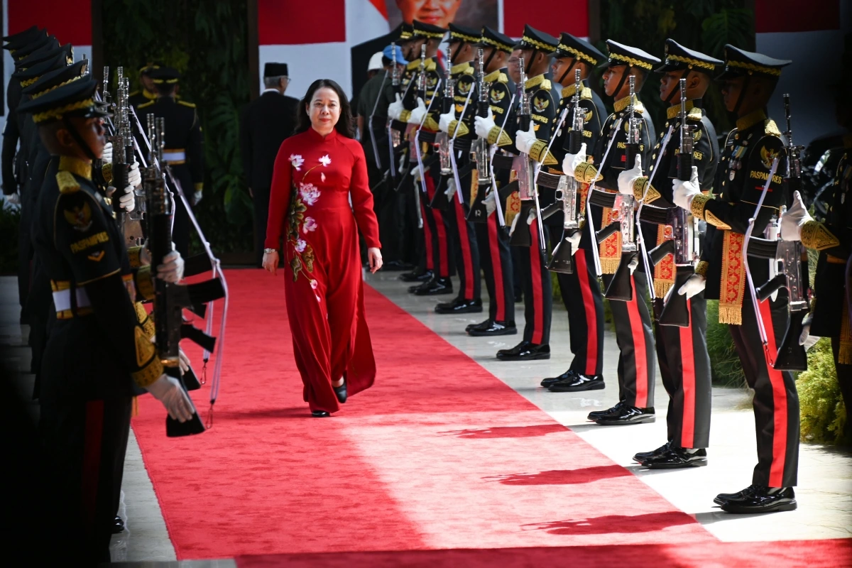 Phó Chủ tịch nước Võ Thị Ánh Xuân tới tham dự lễ 