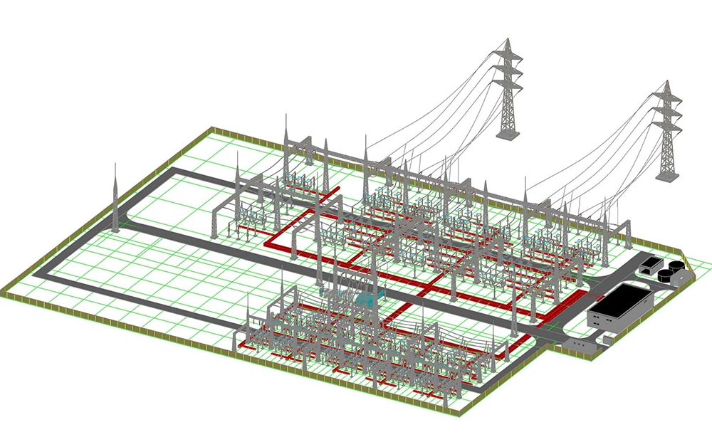 Phối cảnh Trạm biến áp 220kV Tam Điệp