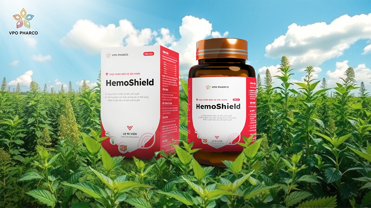 Sản phẩm HemoShield Công ty Cổ phần Đông Nam Dược Vĩnh Phúc (VPO Pharco)
