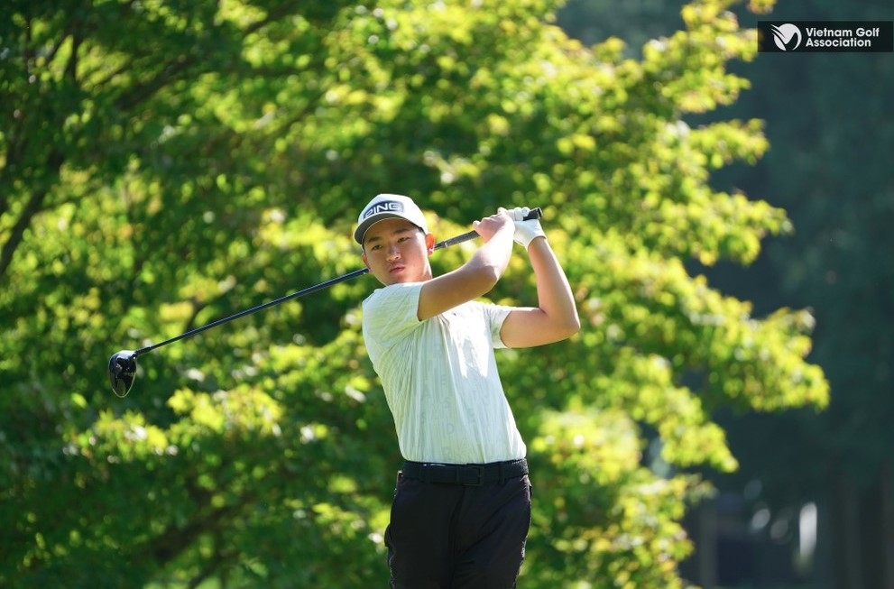 Vietnamese golfer Nguyen Anh Minh