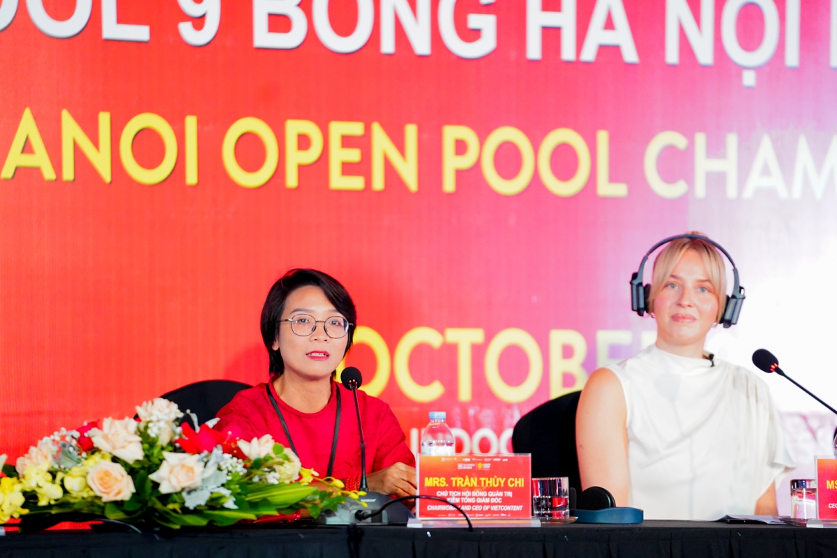 Bà Trần Thùy Chi - CTHĐQT kiêm Tổng giám đốc Vietcontent. 
