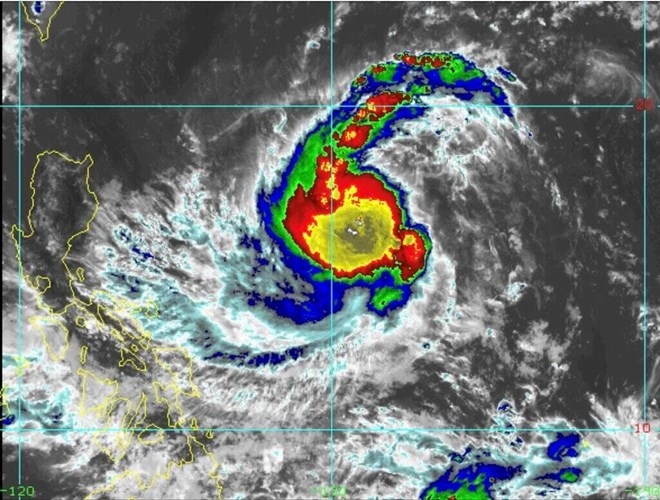 Bão Kong-rey ngày 27.10. Ảnh: CIRA