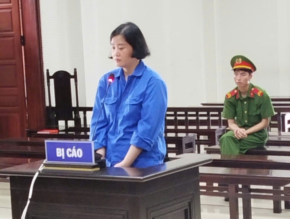 Bị cáo Nguyễn Thị Mai Chi tại phiên tòa