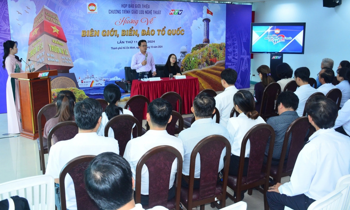 Họp báo chương trình giao lưu "Hướng về biên giới, biển, đảo Tổ quốc" năm 2024 (ảnh: Q.Đ)