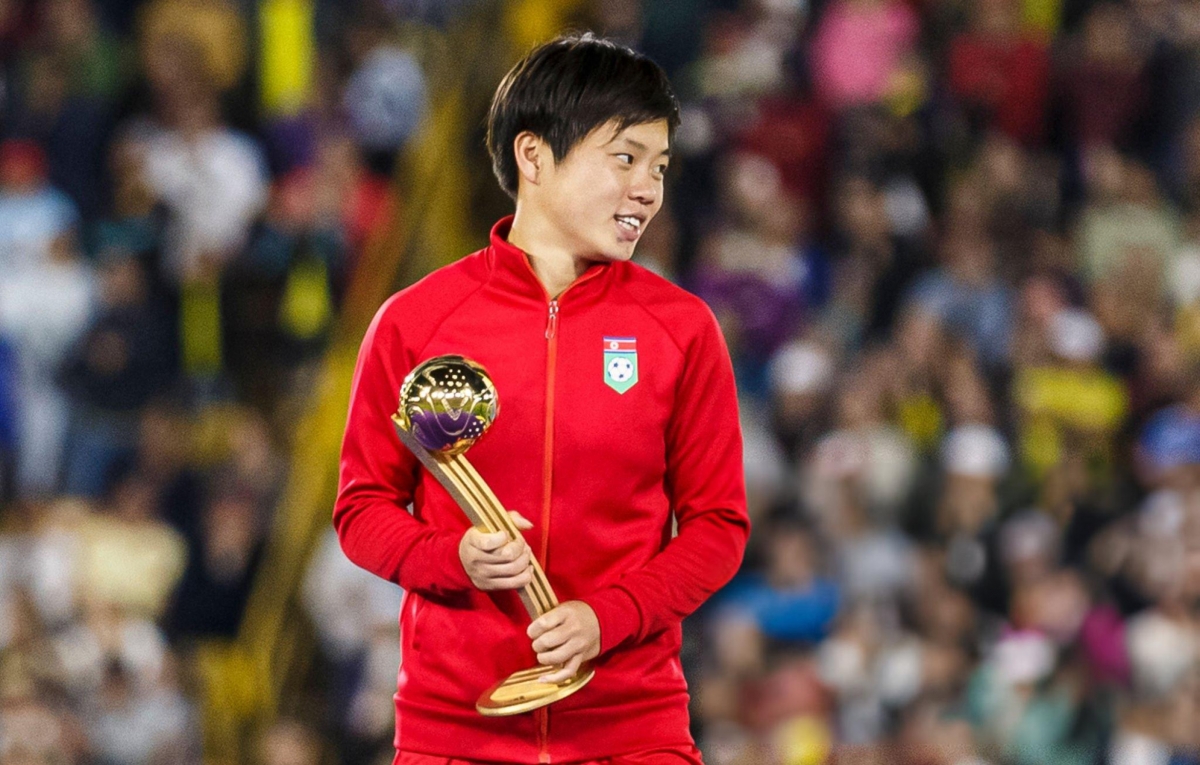 Choe Il Son tiếp tục là niềm hy vọng của U17 nữ Triều Tiên ở U17 nữ World Cup sau khi đã giành danh hiệu vua phá lưới của U20 nữ World Cup 2024. (Ảnh: Getty).