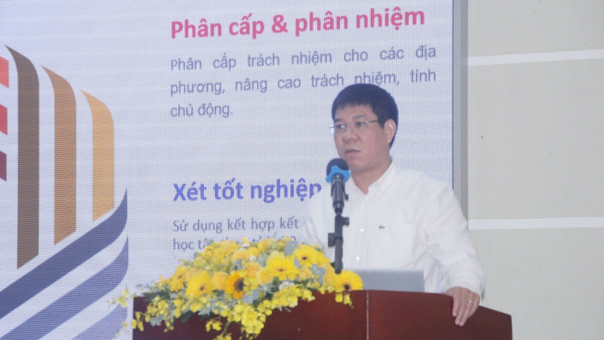Ông Huỳnh Văn Chương, Cục trưởng Cục quản lý chất lượng, Bộ Giáo dục và Đào tạo