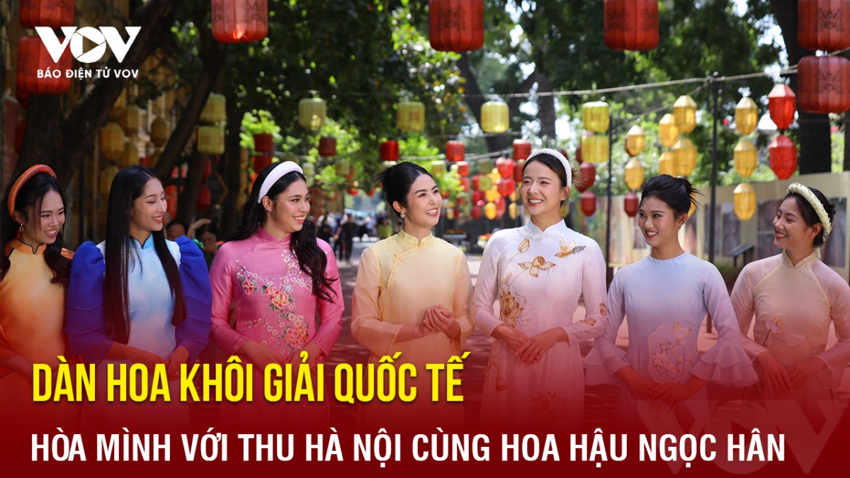 Sáng ngày 4/10, dàn hoa khôi cầu thủ nữ đã đồng hành cùng Hoa hậu Ngọc Hân, diện lên mình những bộ áo dài truyền thống Việt Nam tại Hoàng Thành Thăng Long để tham gia buổi chụp hình cho giải Hoa khôi T&amp;T Group Cup 2024. 
