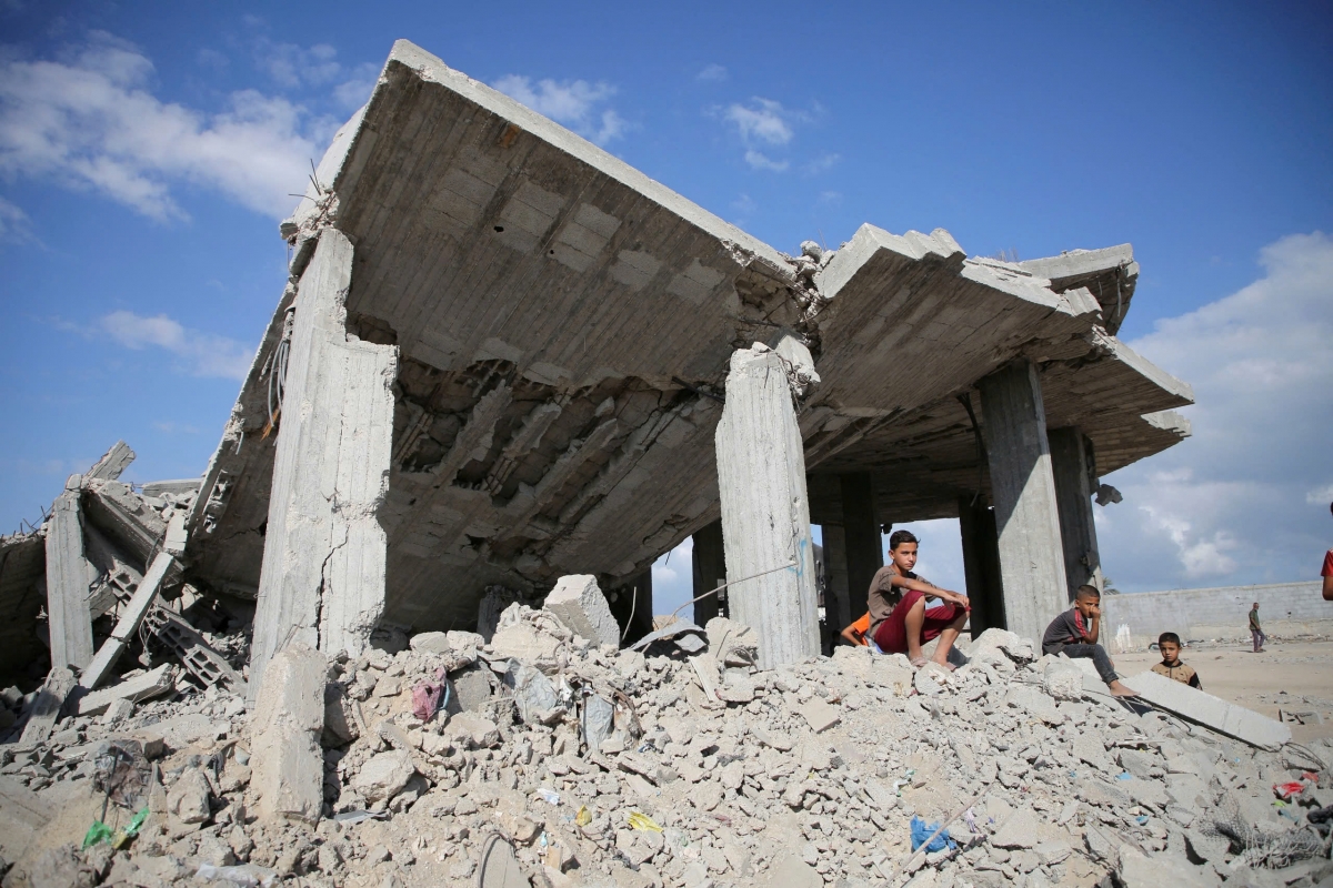 Địa điểm Israel không kích vào nhà dân ở Dải Gaza. (Ảnh: Reuters)