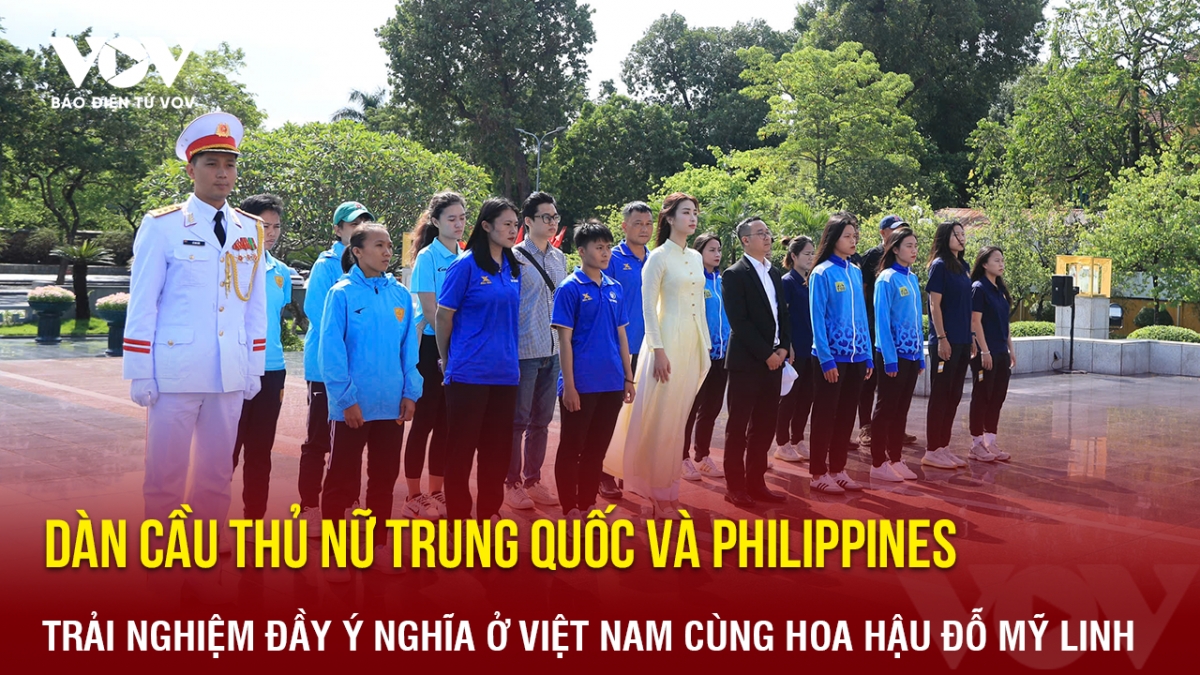 Hôm nay (2/10), dàn cầu thủ nữ từ Trung Quốc và Philippines đã có những trải nghiệm đầy ý nghĩa ở Việt Nam cùng Hoa hậu Đỗ Mỹ Linh.