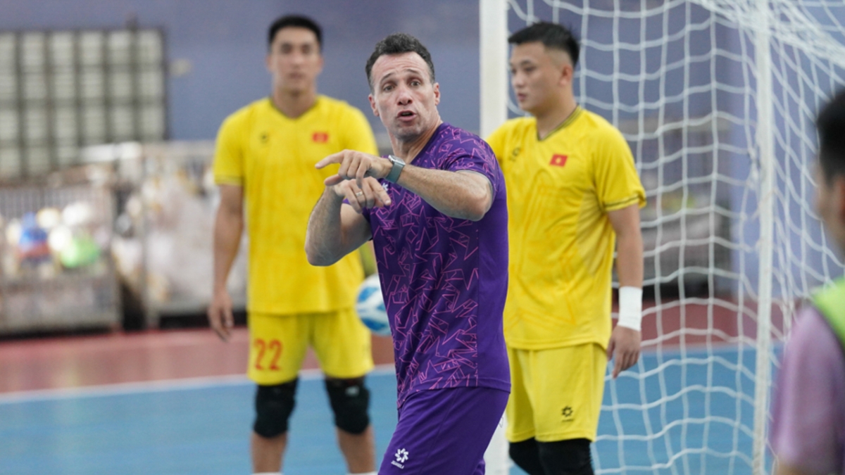 ĐT futsal Việt Nam rèn giũa khả năng ghi bàn trước khi sang Thái Lan (Ảnh: VFF)