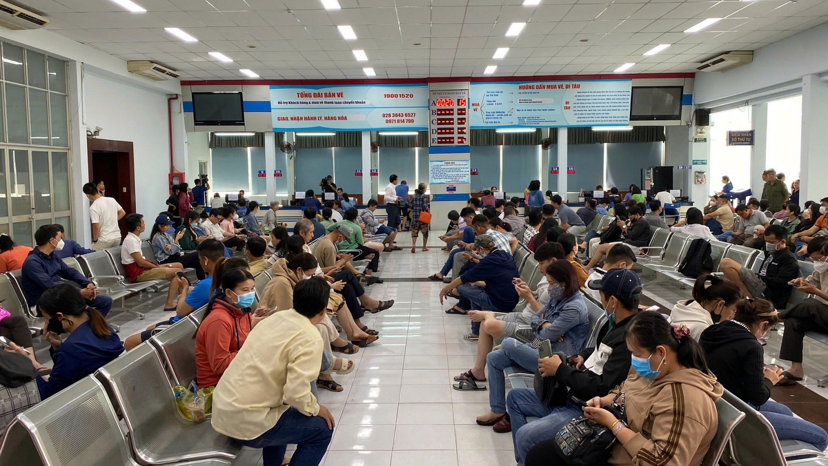 8 quầy hoạt động liên tục để phục vụ nhu cầu của người dân (ảnh T.K)
