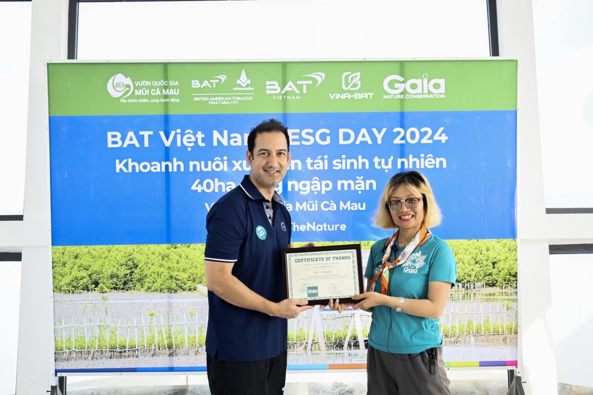 BAT Việt Nam và Gaia hoàn thành dự án hợp tác trồng rừng trong giai đoạn 2022 - 2024