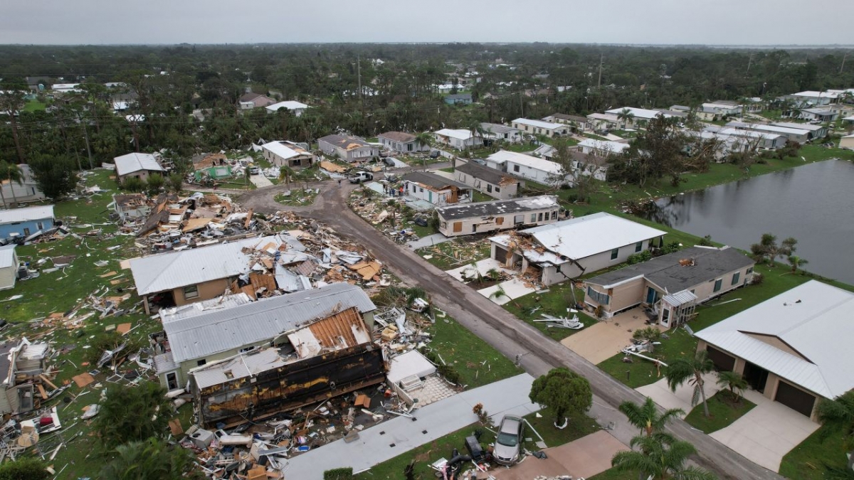 Bão Milton gây thiệt hại nghiêm trọng tại Florida. Ảnh: Getty
