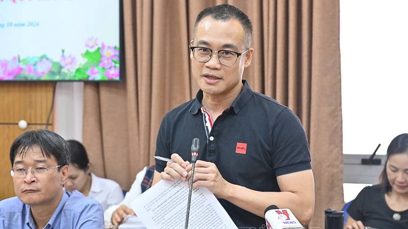 Phó Tổng Biên tập Báo Pháp luật Việt Nam Trần Ngọc Hà thông tin Giải báo chí toàn quốc về ngành Tư pháp