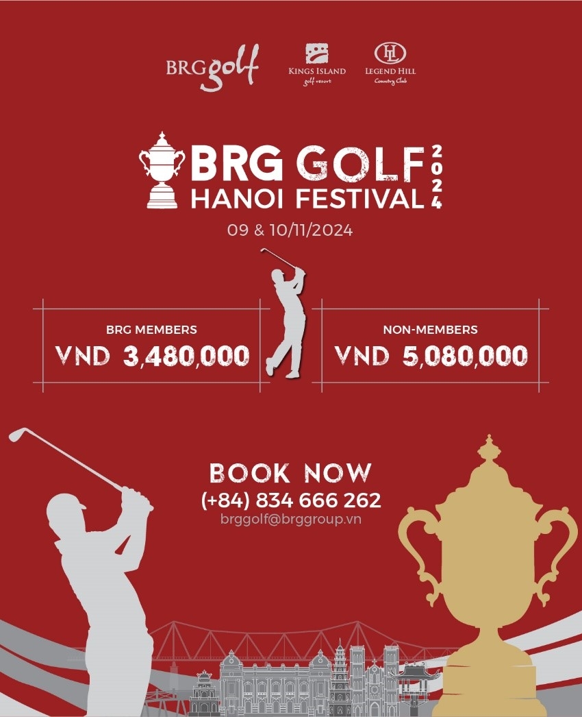 BRG Golf Hanoi Festival 2024 provides golfers with unprecedented incentives.