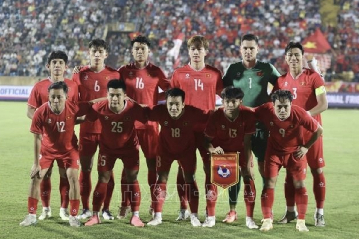 Vietnam draw 1-1 with India in the friendly match on October 12. (Photo: VFF)