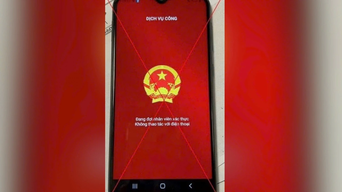 Phần mềm Dịch vụ công giả mạo