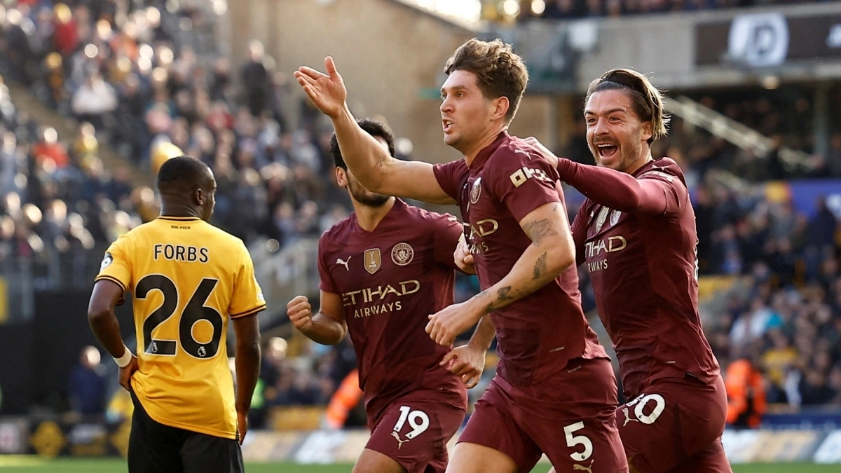 Man City nhọc nhằn thắng Wolves (Ảnh: Reuters)